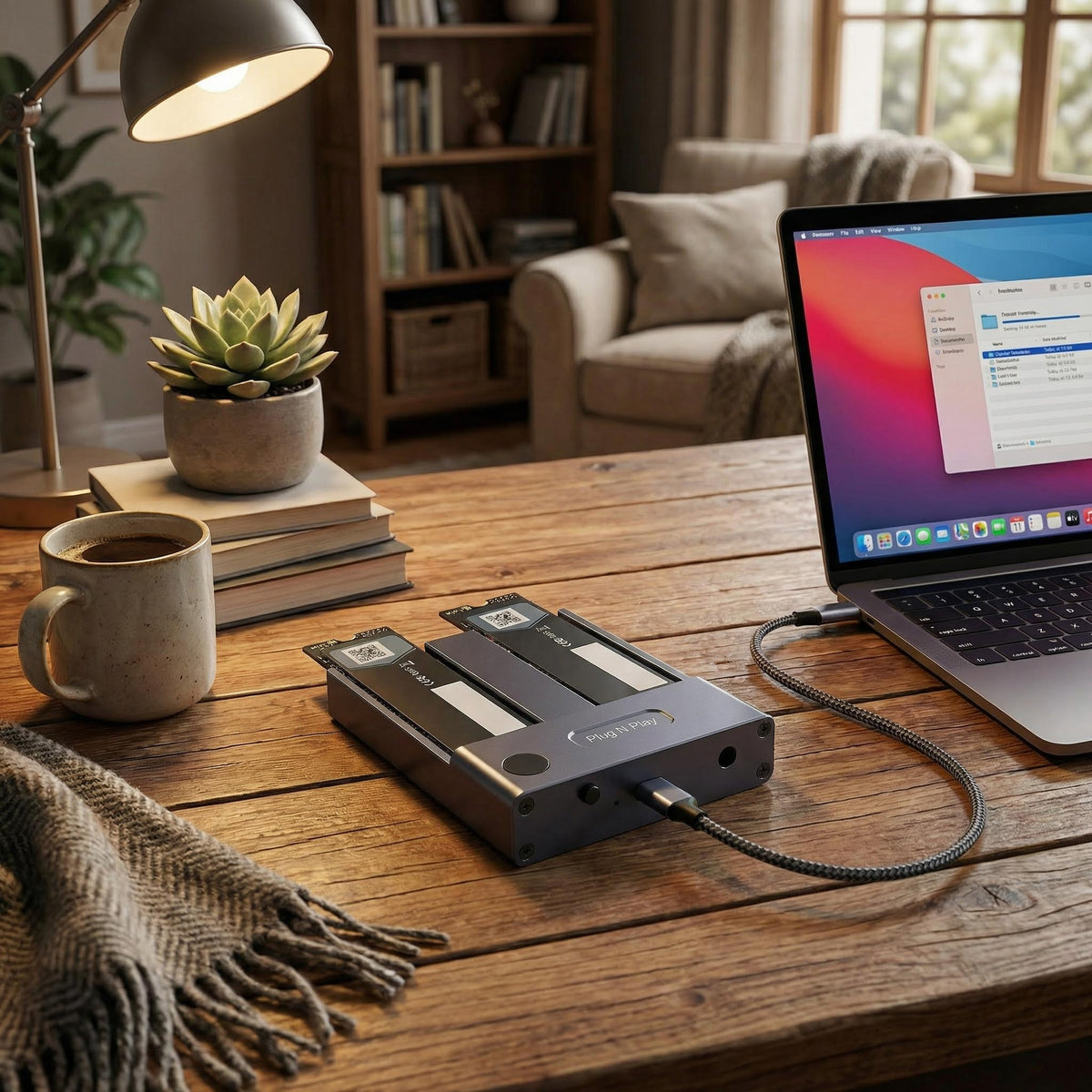 Externí box pro 2 NVMe disky