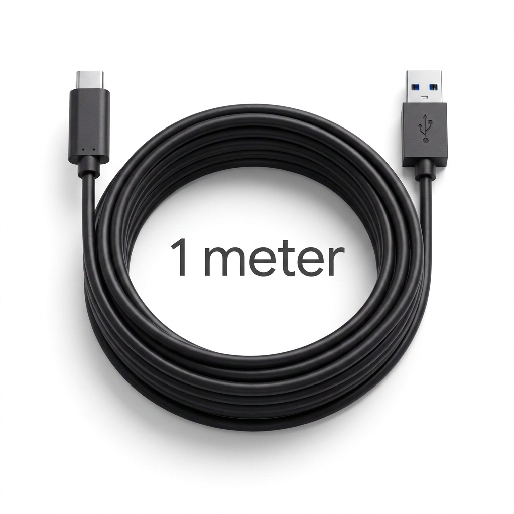Extra dlouhý USB-C kabel — 1 m volnosti pohybu
