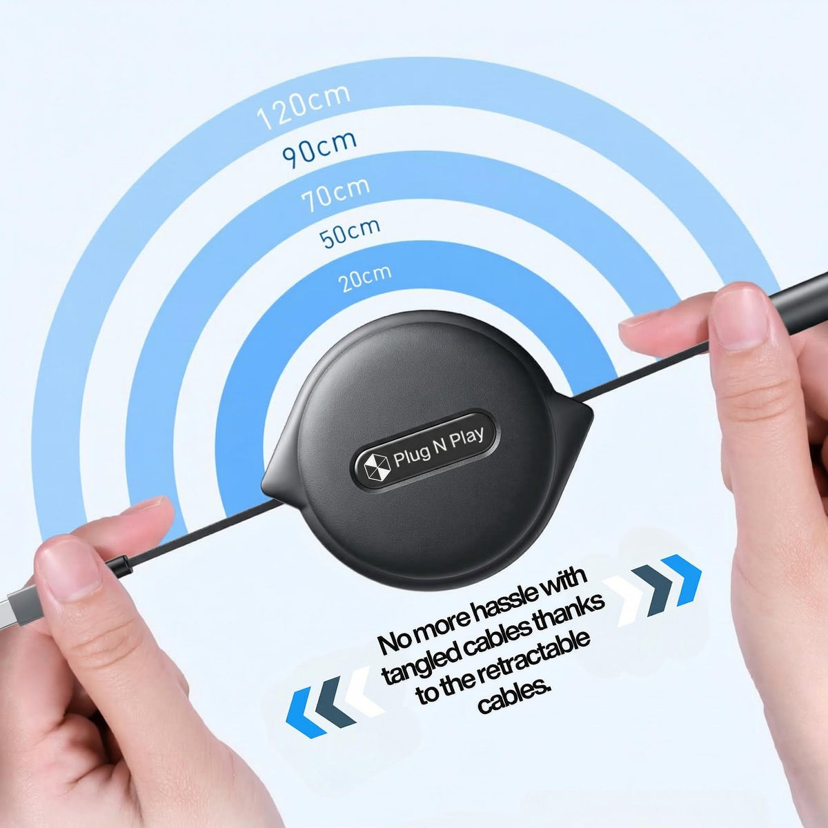 MultiCord Pro™ Vysouvací Rychlonabíječka